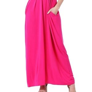 Zenana V-Neck Cami Maxi Dress
